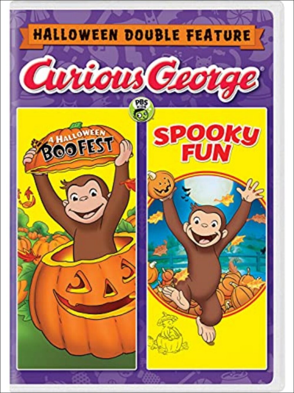 Curious George Halloween Double Feature DVD Kids Family Movie